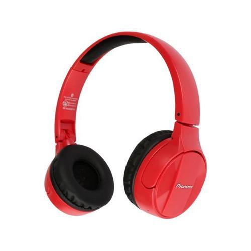Pioneer SEMJ553BTR Casque D'écoute Bluetoorh Avec Microphone Rouge - Simple Boutique