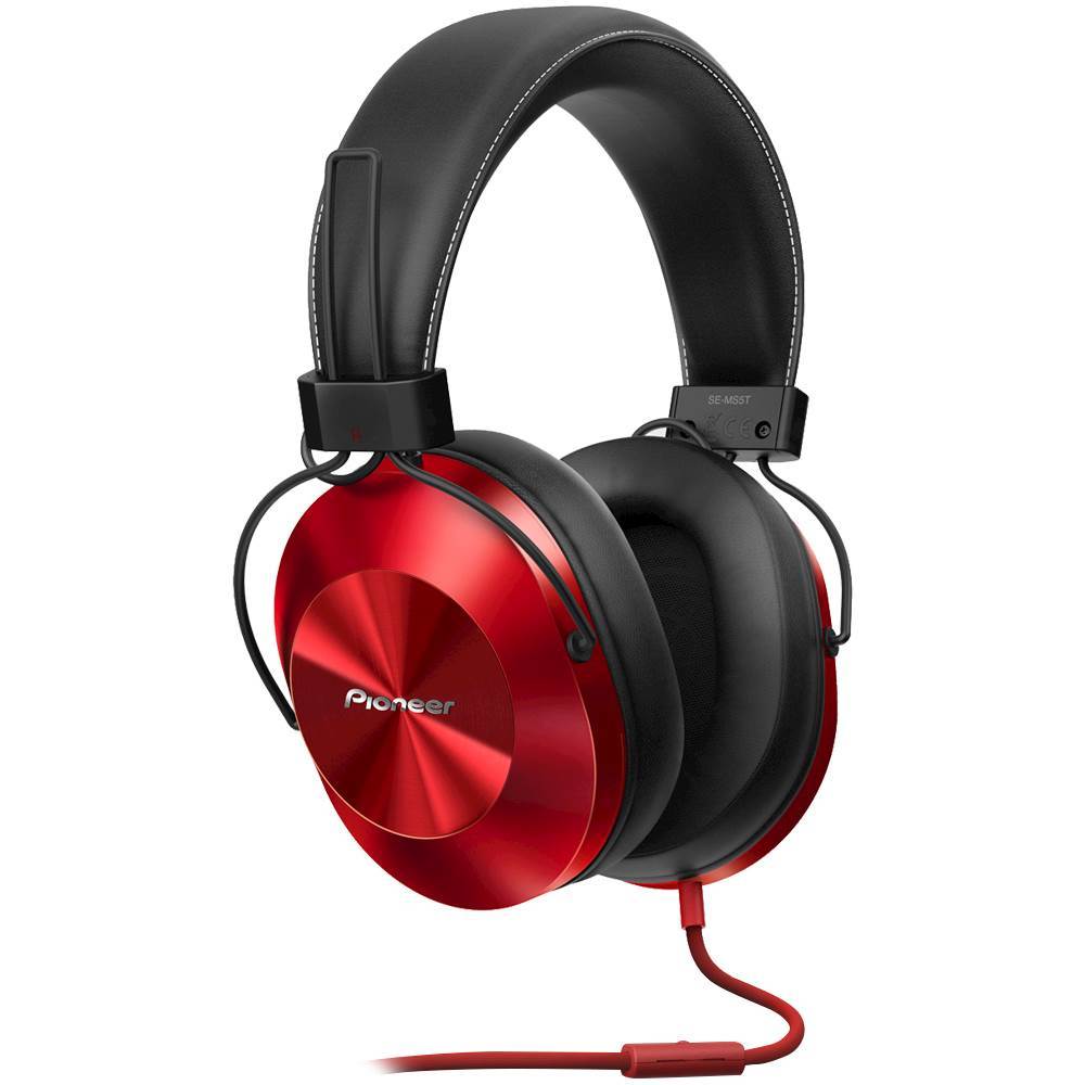 Pioneer SEMS5TR Casque D'écoute Haute Résolution Rouge et Noir - Simple Boutique