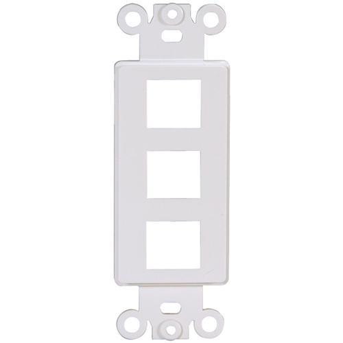 Plaque murale "Decora" Keystone blanche 3 ouvertures - Simple Boutique