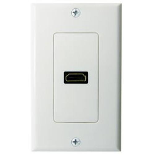 Plaque murale HDMI Decora (1 coupleur F/F) Blanc - Simple Boutique