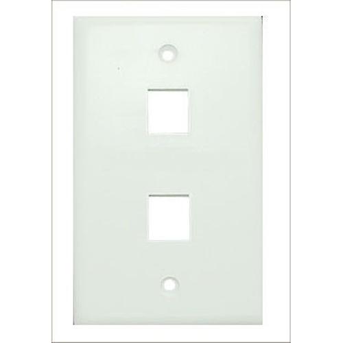 Plaque murale Keystone blanche 2 ouvertures - Simple Boutique