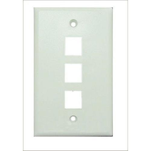 Plaque murale Keystone blanche 3 ouvertures - Simple Boutique