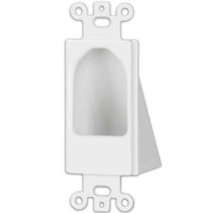 Plaque murale "Pass-thru" pour câbles SIMPLE blanc INT - DECORA - Simple Boutique