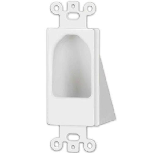 Plaque murale "Pass-thru" pour câbles SIMPLE blanc INT - DECORA - Simple Boutique