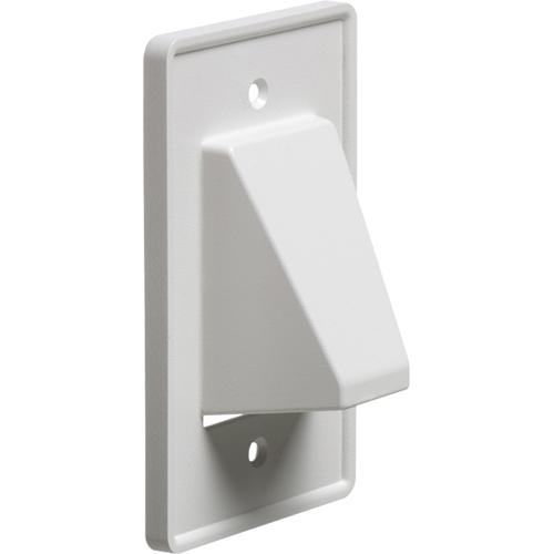 Plaque murale "Pass-thru" tout câbles SIMPLE Blanc Réversible - Simple Boutique