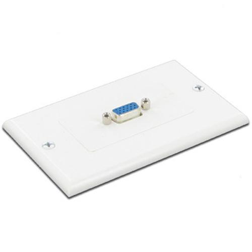 Plaque murale VGA (1 coupleur femele à femele) Blanche - Simple Boutique