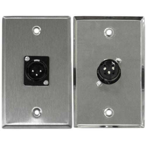 Plaque murale XLR 3 Pin Mâle Zinc - Simple Boutique