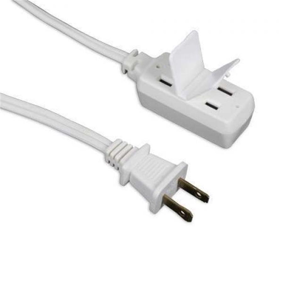 Power Sentry PB01-P36 Rallonge électrique 6 pi, 3 prises, 16 AWG Blanc - Simple Boutique