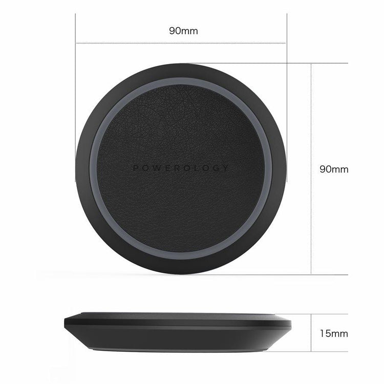 Powerology - Chargeur de Téléphone de Surface, Sans-Fil, 10W, Noir - Simple Boutique