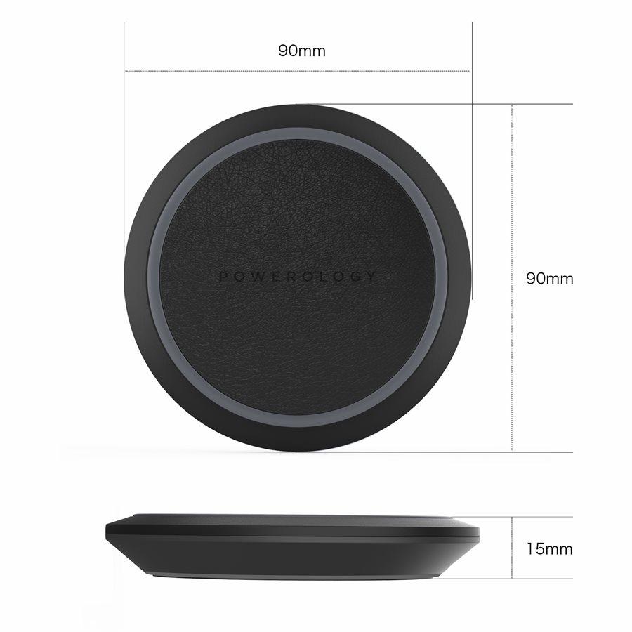 Powerology - Chargeur de Téléphone de Surface, Sans-Fil, 10W, Noir - Simple Boutique