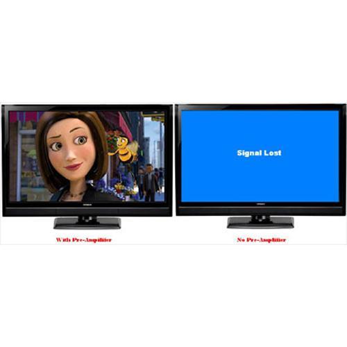 Pré-amplificateur et réducteur d'interférence pour antenne HDTV - Simple Boutique