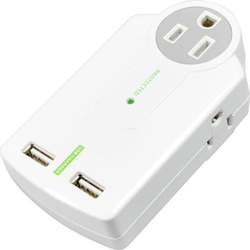 Prime Power Protecteur de surtension électrique 612J 3 prises 2 USB - Simple Boutique