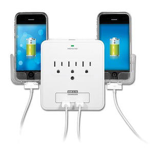 Prime Power Protecteur surtension électrique mural 540J 3 prises 2 USB - Simple Boutique