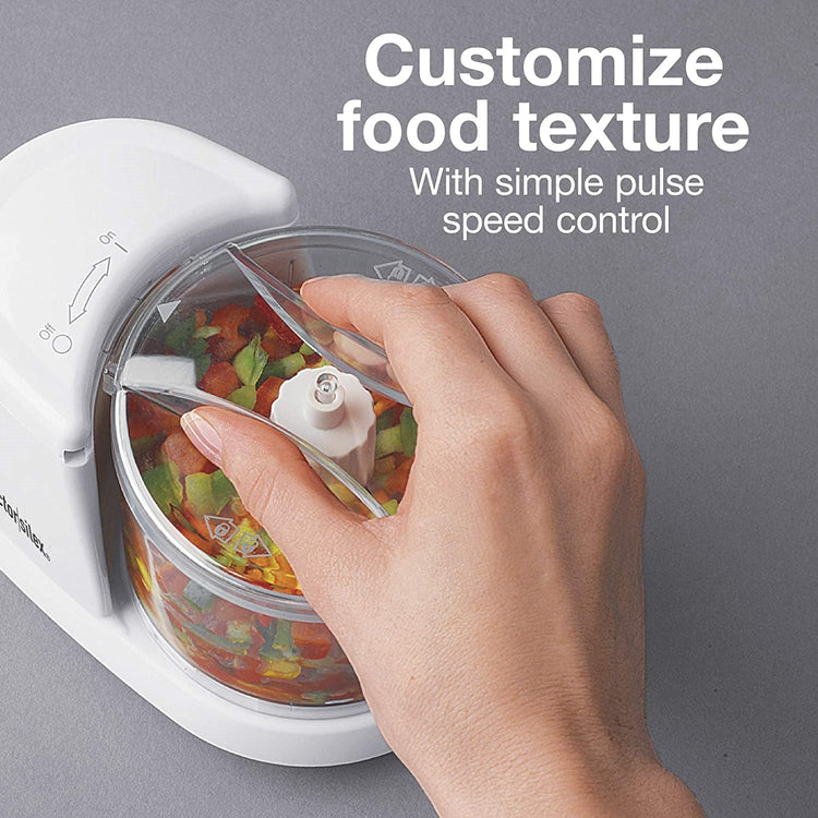 Proctor Silex - Mini Robot Culinaire/Hachoir à Légumes, Capacité 1.5 Litre, Blanc - Simple Boutique