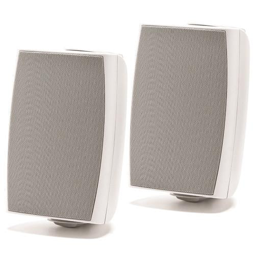 Prologue AS-106W Haut-Parleurs Intérieur-Extérieur 6.5" 100W 8 Ohms Ou 70 V Avec Support Mural Inclus Blanc - Simple Boutique