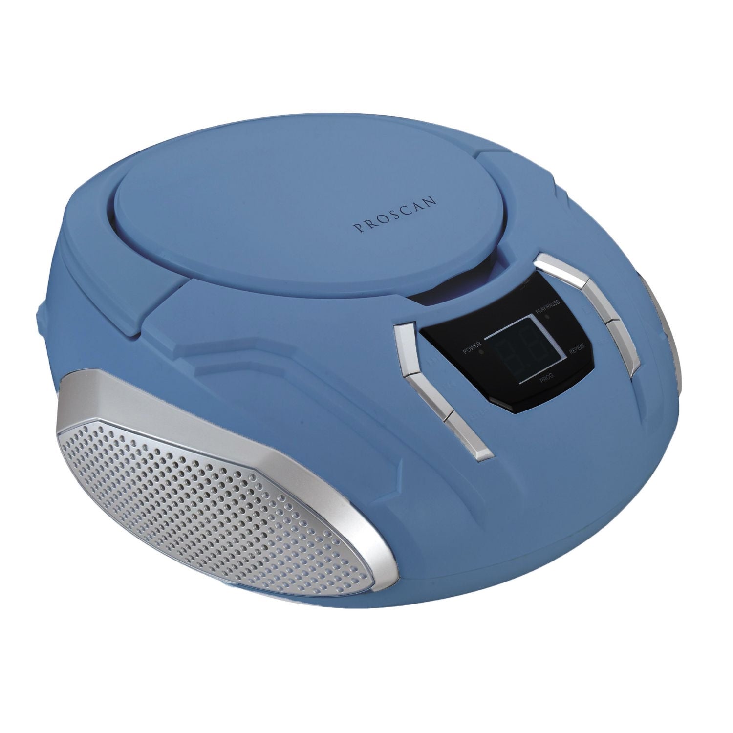 Proscan - BoomBox / Lecteur CD Portable Avec Radio AM/FM et Entrée AUX, Bleu - Simple Boutique