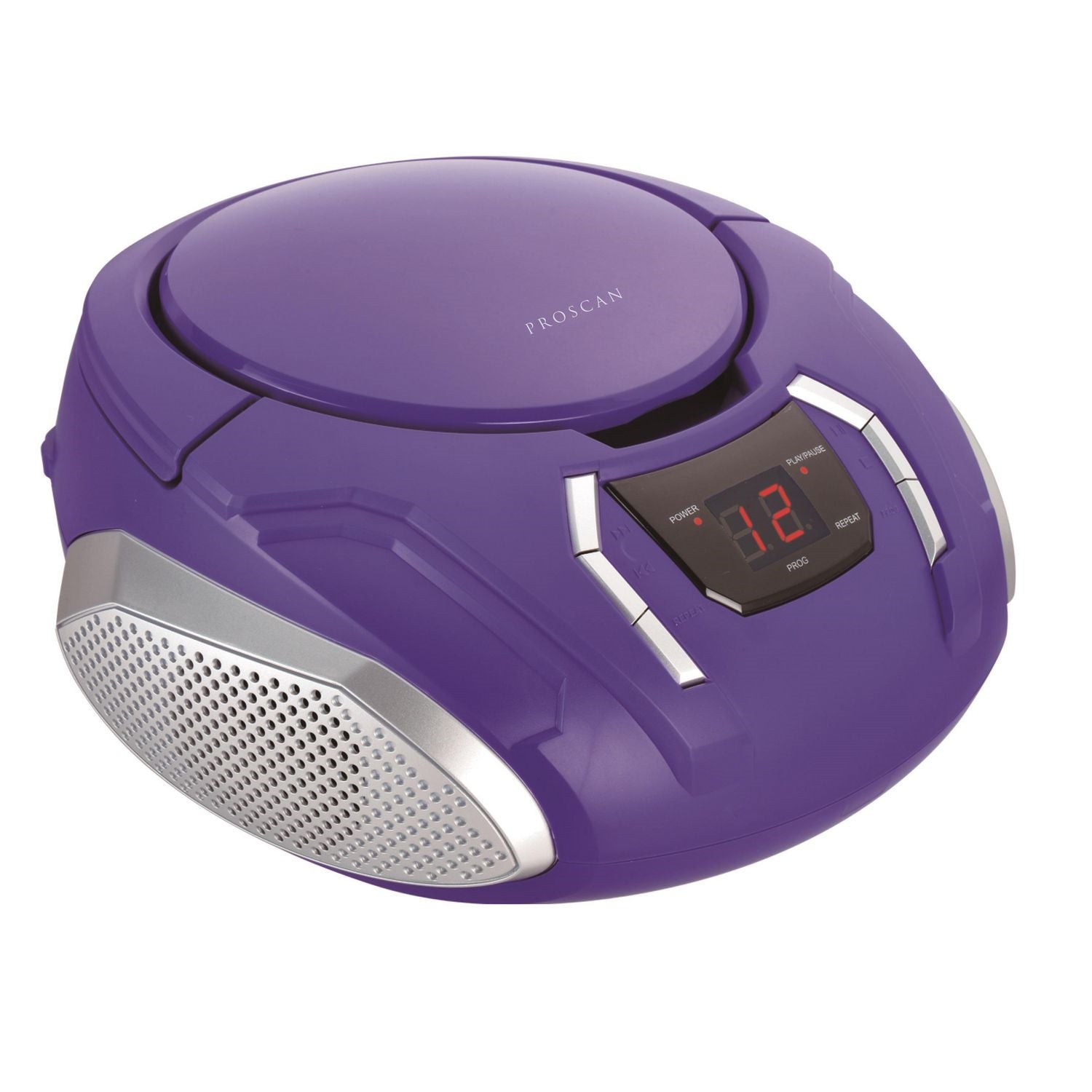 Proscan - BoomBox / Lecteur CD Portable Avec Radio AM/FM et Entrée AUX, Mauve - Simple Boutique