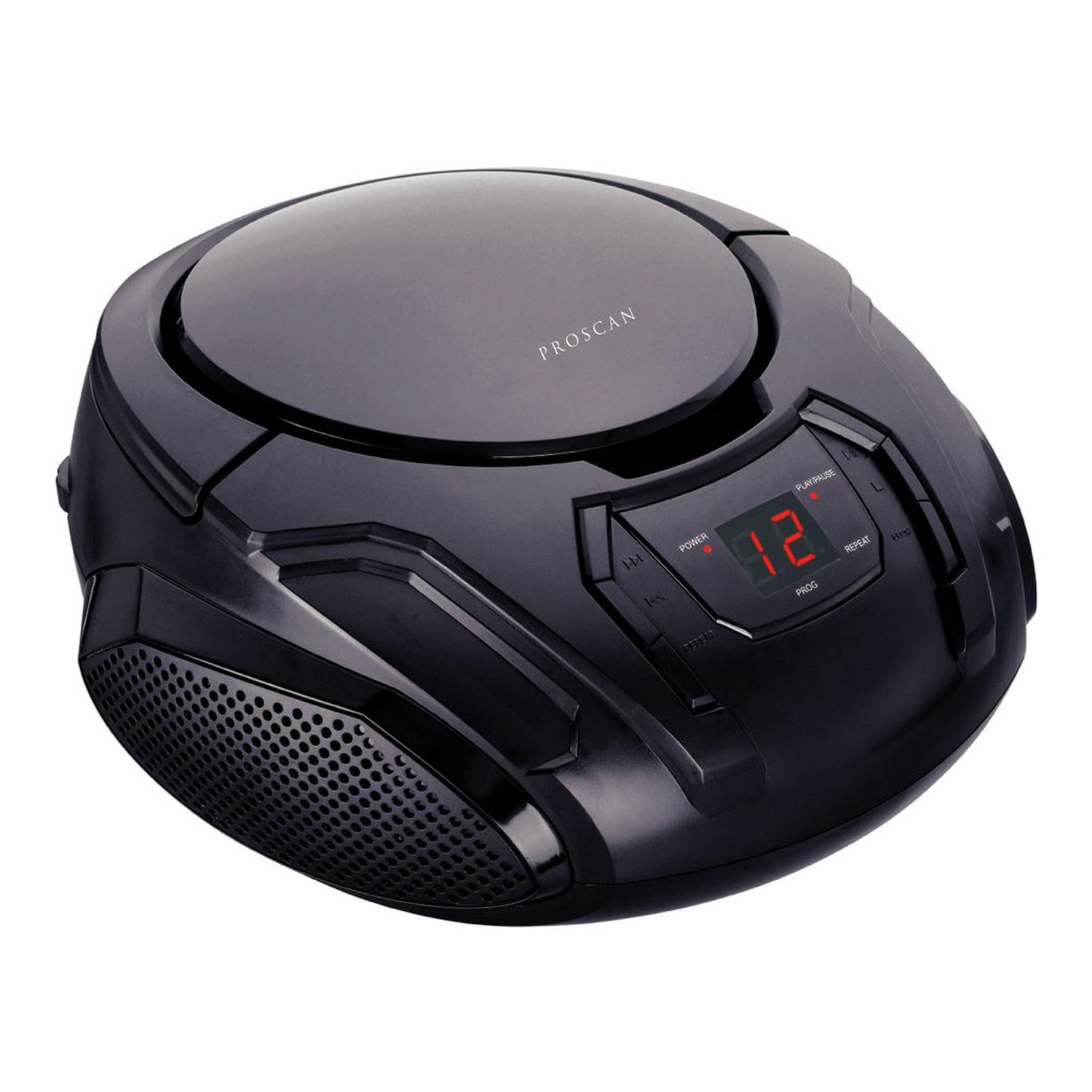 Proscan - BoomBox / Lecteur CD Portable Avec Radio AM/FM et Entrée AUX, Noir - Simple Boutique