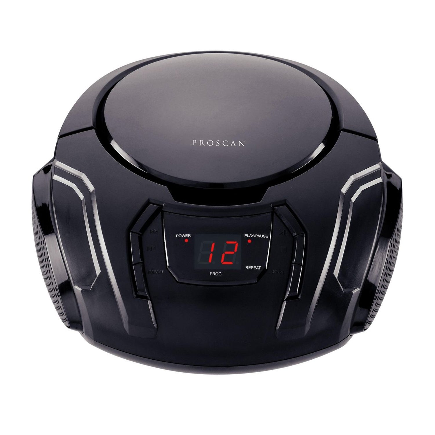 Proscan - BoomBox / Lecteur CD Portable Avec Radio AM/FM et Entrée AUX, Noir - Simple Boutique