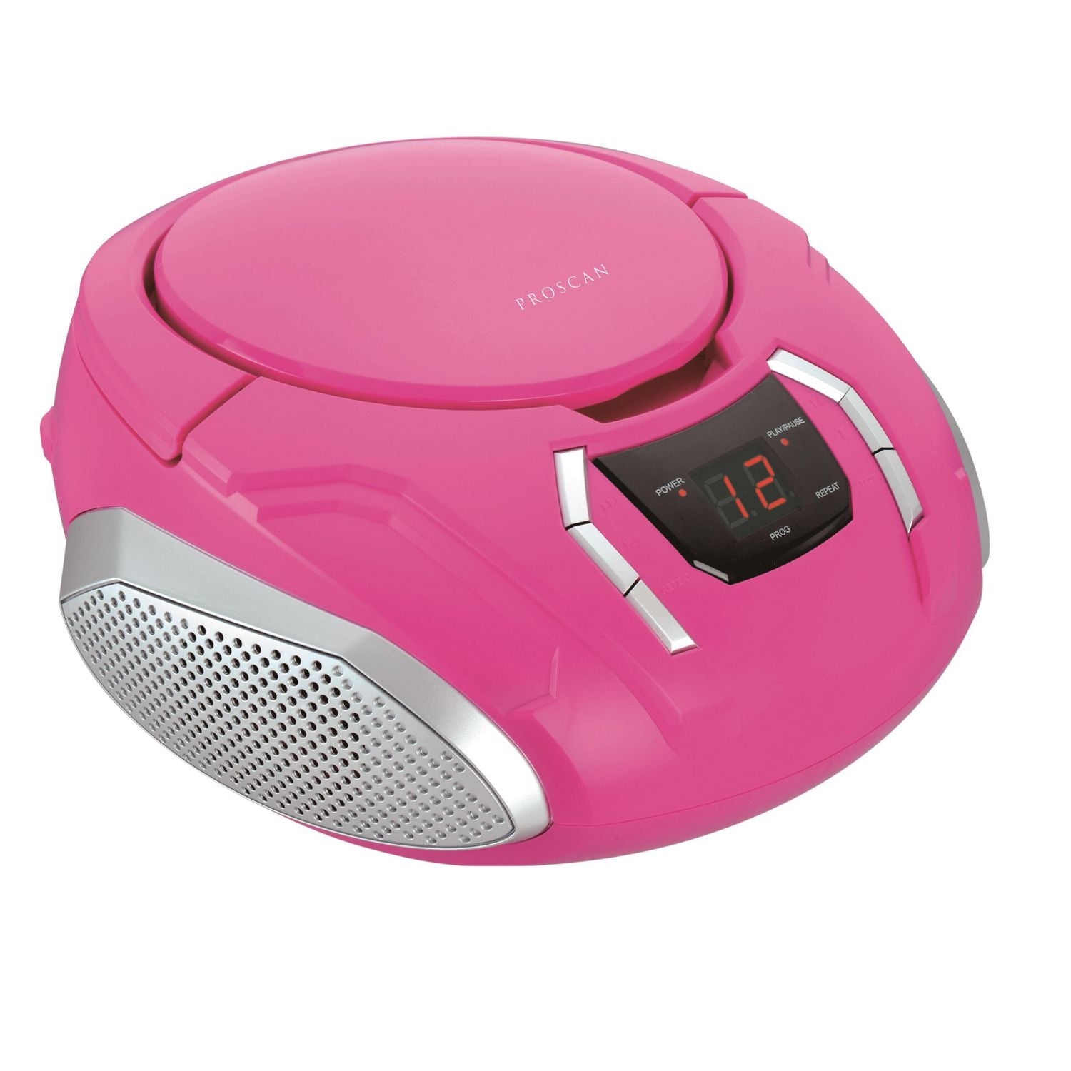Proscan - BoomBox / Lecteur CD Portable Avec Radio AM/FM et Entrée AUX, Rose - Simple Boutique