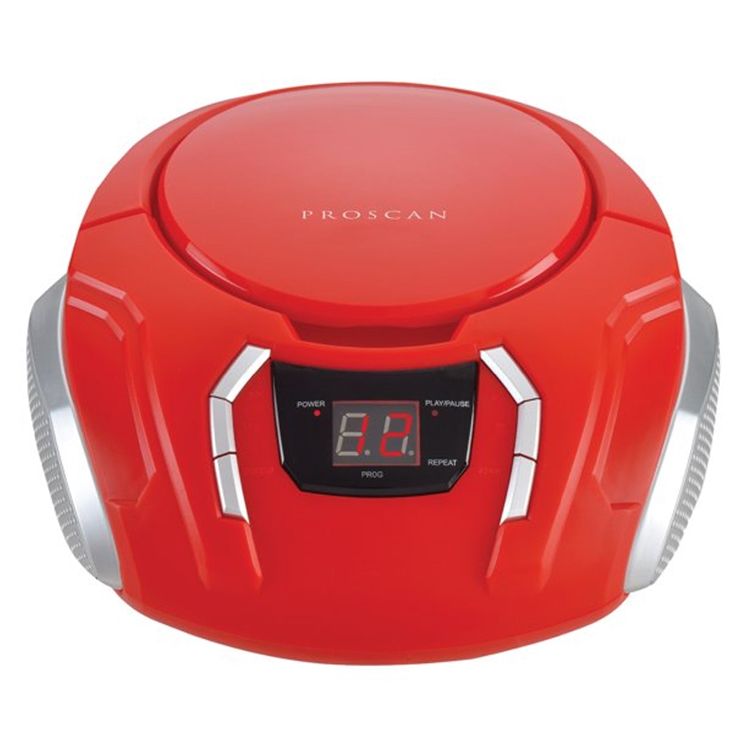 Proscan - BoomBox / Lecteur CD Portable Avec Radio AM/FM et Entrée AUX, Rouge - Simple Boutique