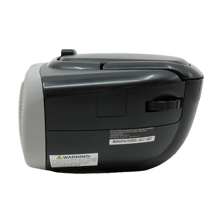 Proscan - BoomBox/Lecteur CD Portable avec Radio AM/FM, Entrée AUX, Gris - Simple Boutique