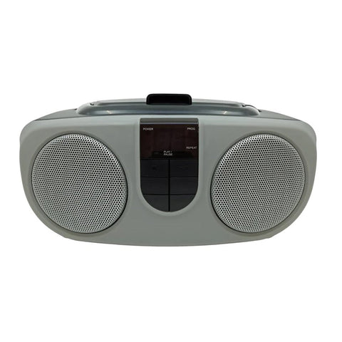 Proscan - BoomBox/Lecteur CD Portable avec Radio AM/FM, Entrée AUX, Gris