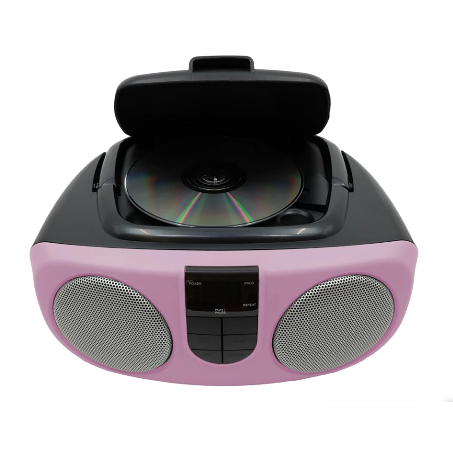 Proscan - BoomBox/Lecteur CD Portable avec Radio AM/FM, Entrée AUX, Rose - Simple Boutique