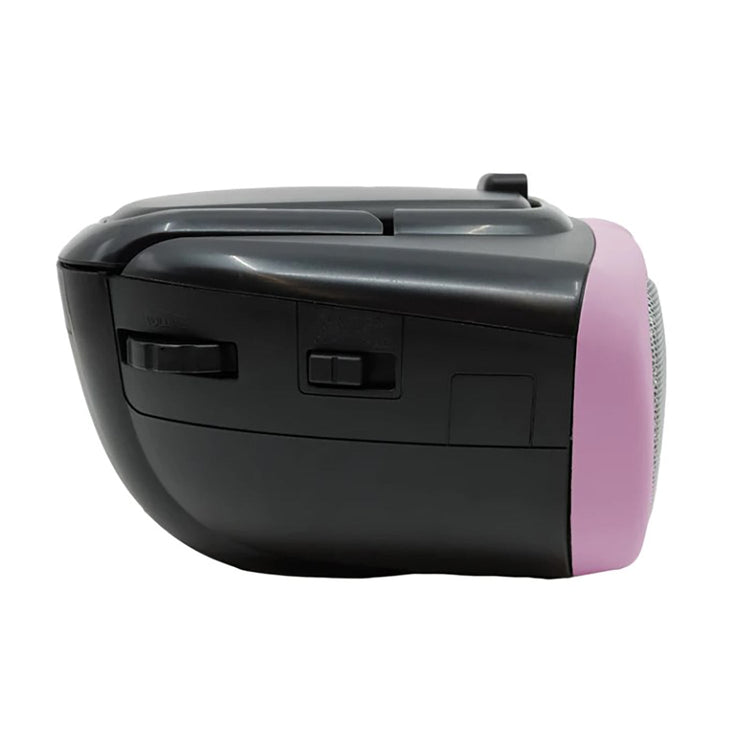 Proscan - BoomBox/Lecteur CD Portable avec Radio AM/FM, Entrée AUX, Rose - Simple Boutique