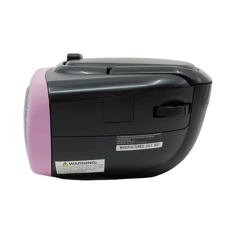 Proscan - BoomBox/Lecteur CD Portable avec Radio AM/FM, Entrée AUX, Rose - Simple Boutique