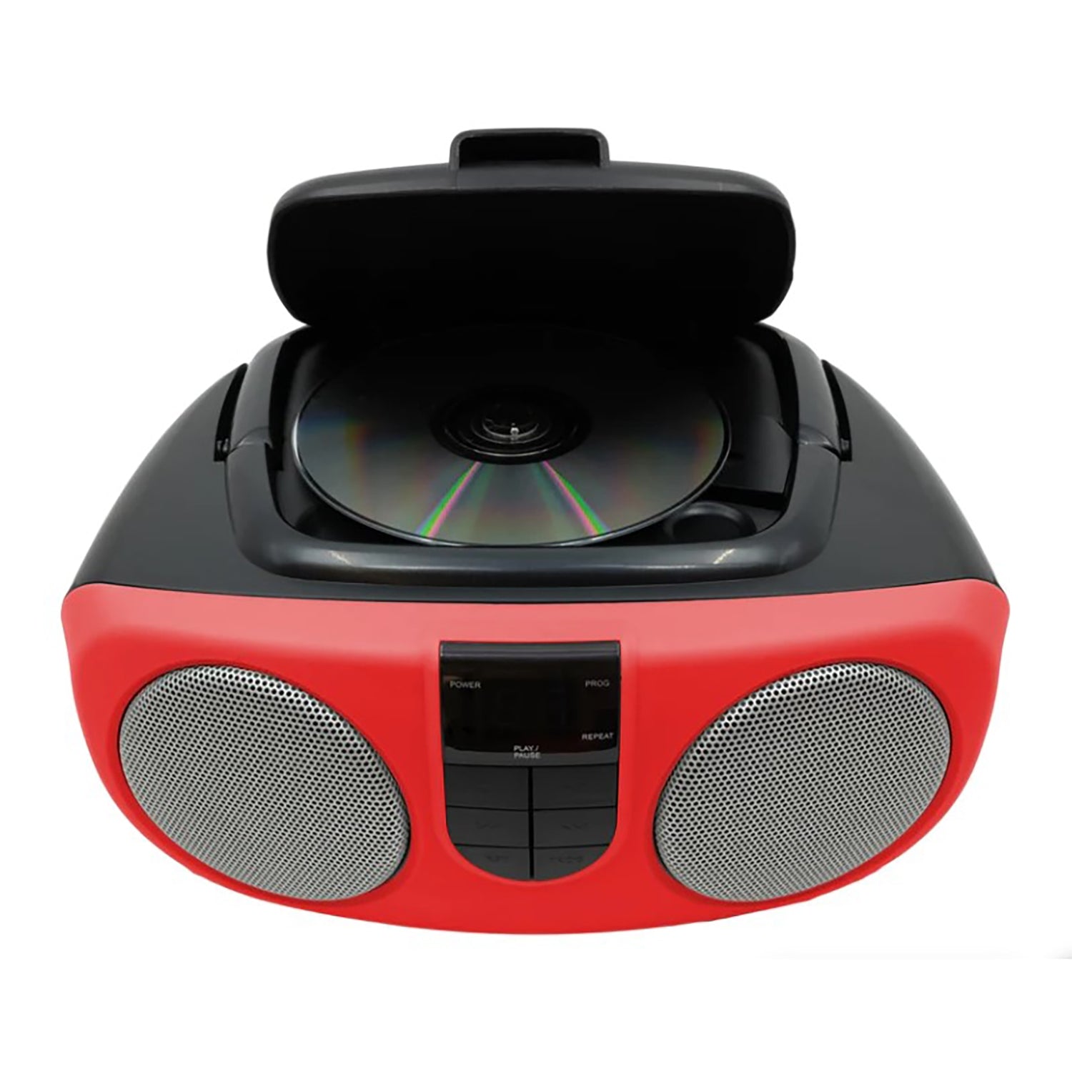 Proscan - BoomBox/Lecteur CD Portable avec Radio AM/FM, Entrée AUX, Rouge - Simple Boutique