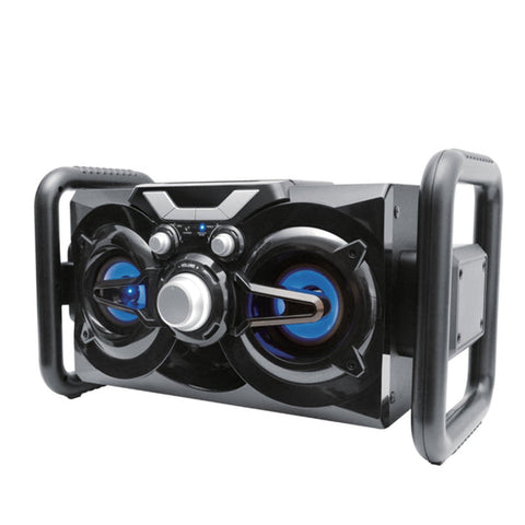 Proscan - Haut-Parleur Bluetooth Portable Avec Éclairage LED et Radio FM, Noir