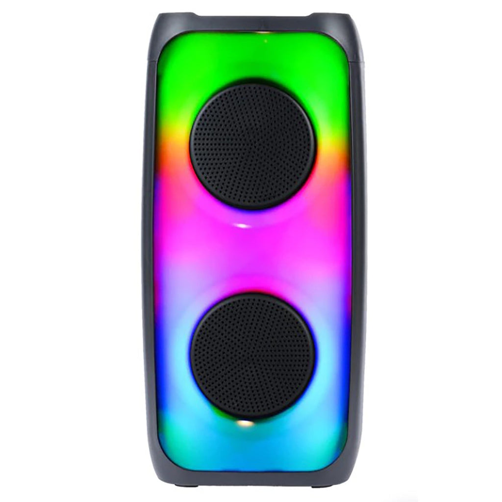 Proscan - Haut-Parleur Bluetooth Portable Avec Radio FM et Éclairage DEL, Noir