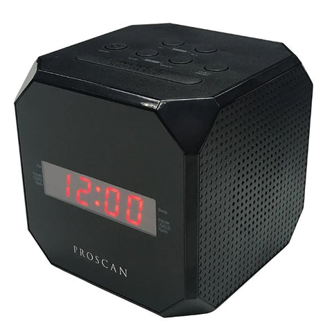 Proscan - Radio-Réveil Cubique avec Écran DEL de 0.6