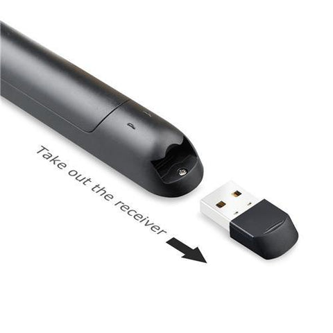 Proster Présentateur Sans Fil Professionnel Avec Pointeur Laser USB 2.4 Ghz