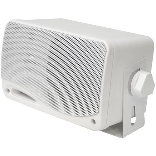 Pyle Haut-parleurs (2) Intérieur/Extérieur 2 voies 3.5" avec support Noir Blanc ou Argent - Simple Boutique