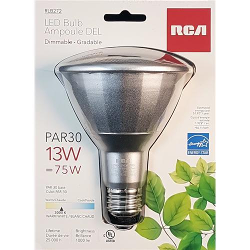 RCA Ampoule DEL PAR 30 13W Blanc Chaud 1000 Lumen - Simple Boutique