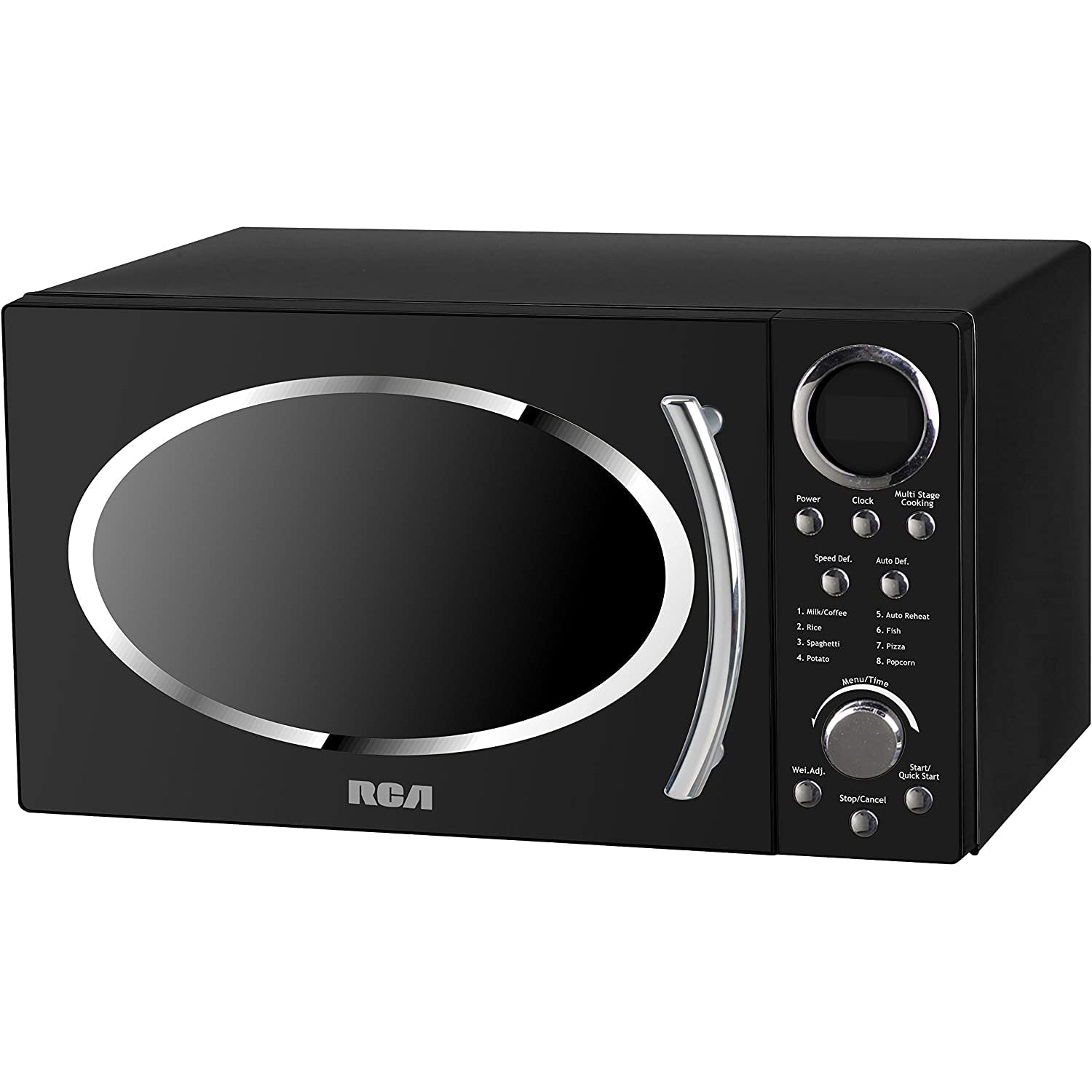 RCA - Micro-Ondes de 0.9 Pied Cube, 900 Watts, Style Rétro, Noir - Simple Boutique