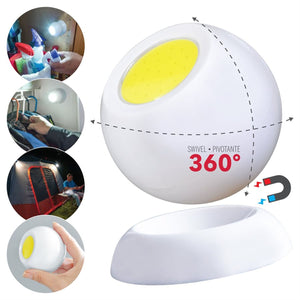 RCA RFL889 - Lampe LED COD Rotative à 360 Degrés Aimantées, 300 Lumens, 3 Intensités - Simple Boutique