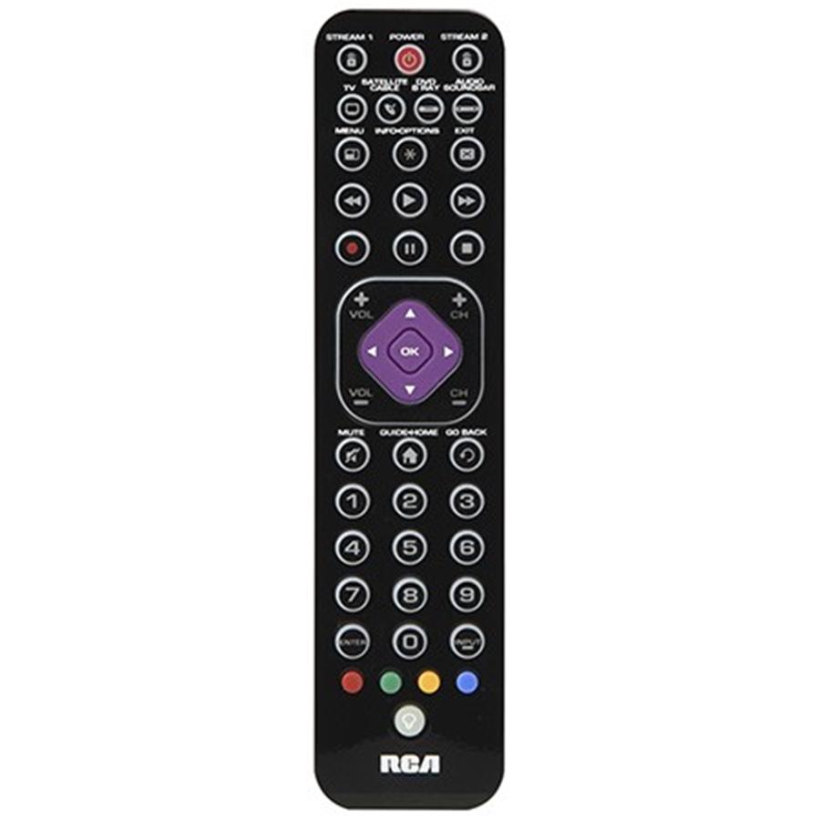 RCA - Télécommande à Rétroéclairage Ultra-Mince pour 6 Appareils, Noir - Simple Boutique