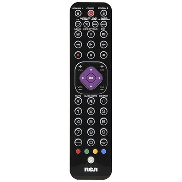 RCA - Télécommande à Rétroéclairage Ultra-Mince pour 6 Appareils, Noir - Simple Boutique