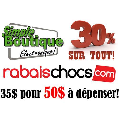 Rabais Chocs 50$ - Simple Boutique
