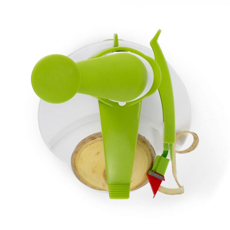 Rotato - Éplucheur à Fruits et Légumes Manuel, Base Antidérapante, Vert - Simple Boutique