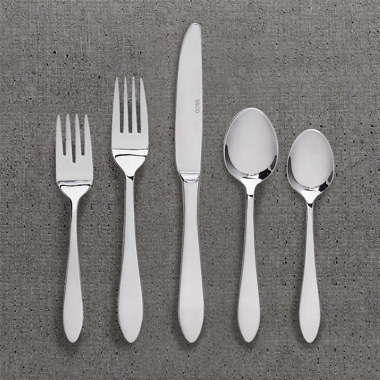 Safdie & Co - Ensemble de Couverts/Coutellerie en Acier Inoxydable, 20 Morceaux, Vont au Lave-Vaiselle - Simple Boutique
