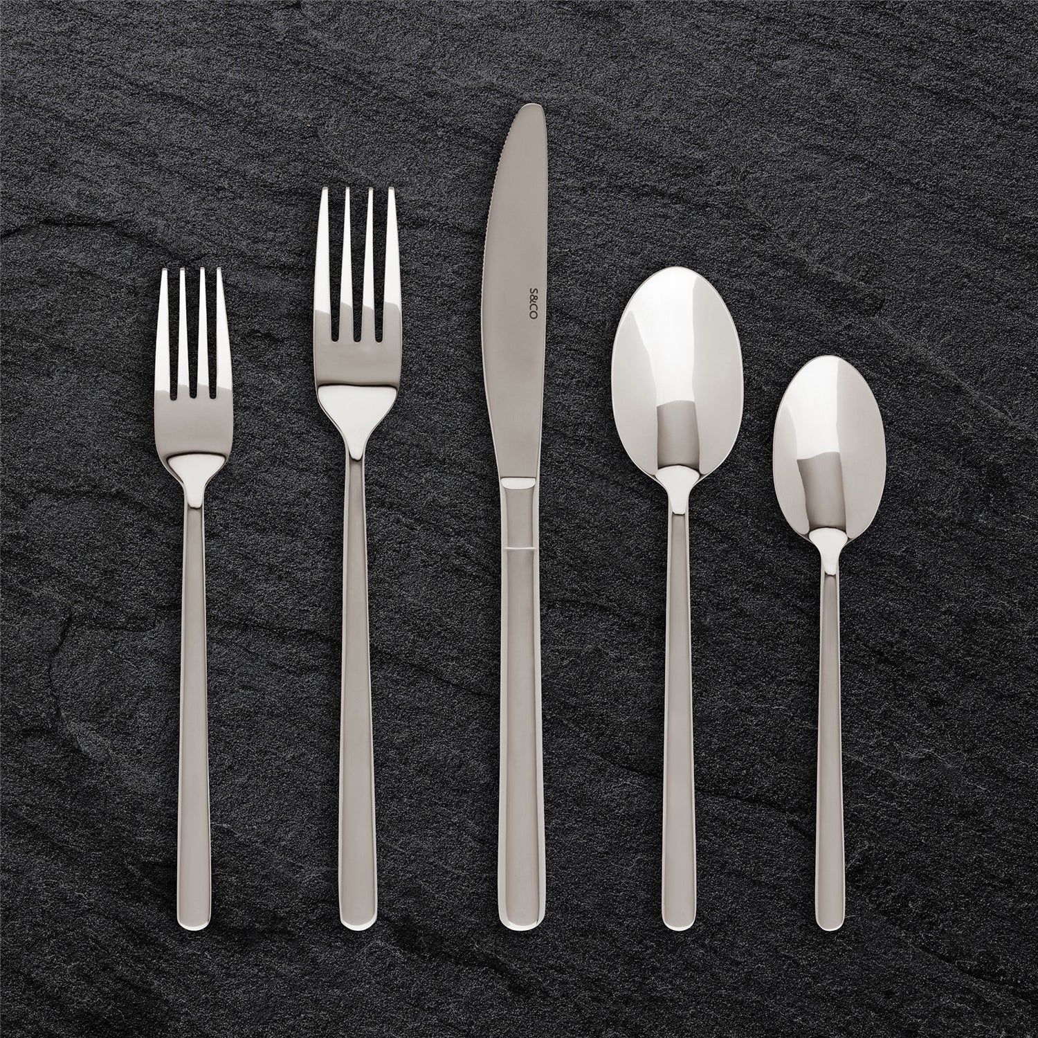 Safdie & Co - Ensemble de Couverts/Coutellerie en Acier Inoxydable, 20 Morceaux, Vont au Lave-Vaiselle - Simple Boutique