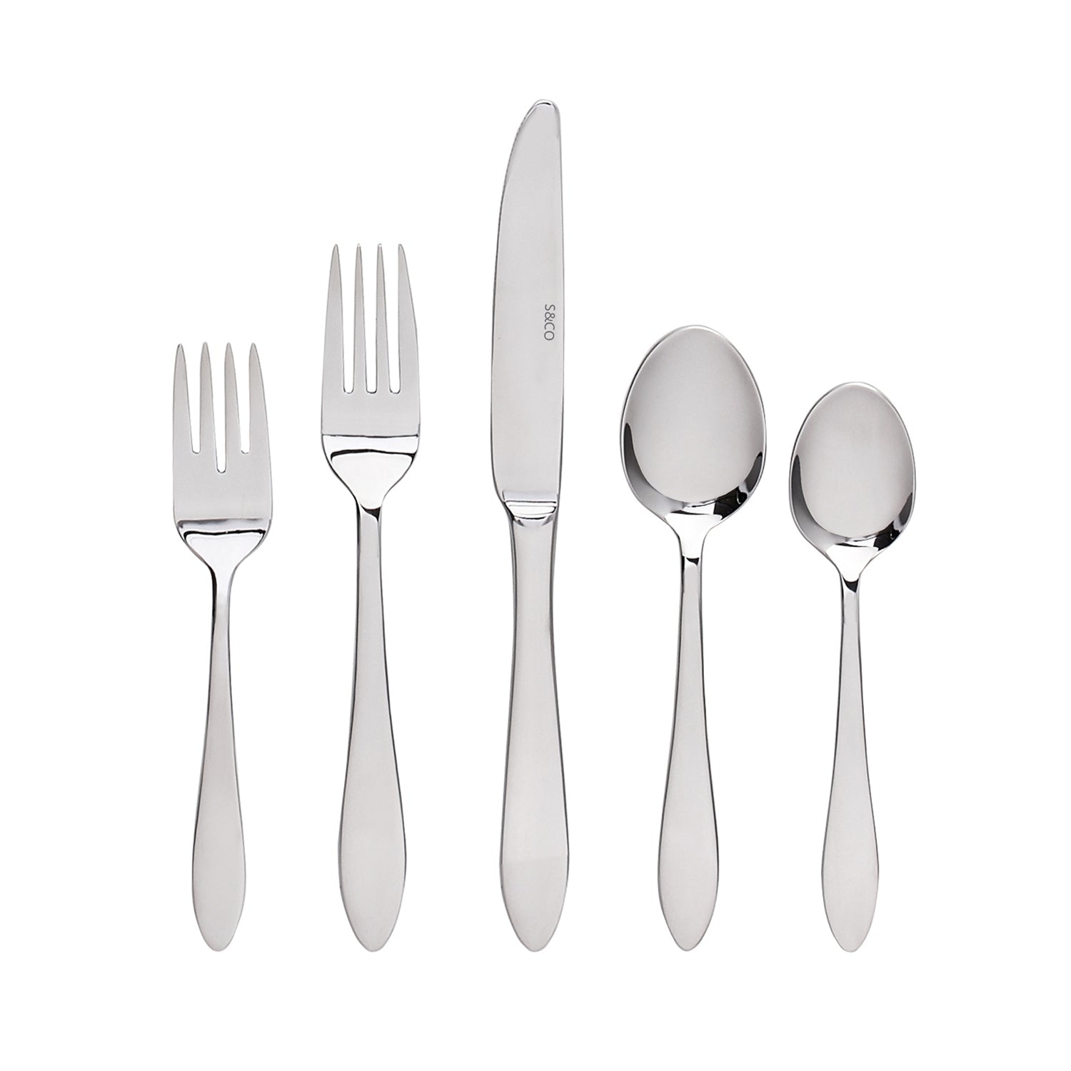 Safdie & Co - Ensemble de Couverts/Coutellerie en Acier Inoxydable, 20 Morceaux, Vont au Lave-Vaiselle - Simple Boutique