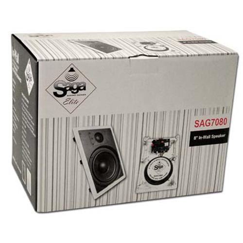 Saga Elite 2 Haut-Parleurs Muraux Encastrés Kevlar 8" 2-way - Simple Boutique