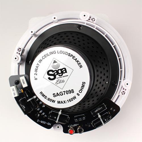 Saga Elite haut-parleur plafond encastré Kevlar 8" angle 15º - Simple Boutique