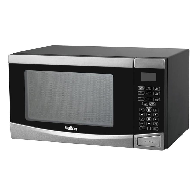 Salton 23PX98 Four à Micro-Ondes 0,9 pi cube Acier Inoxydable - Simple Boutique