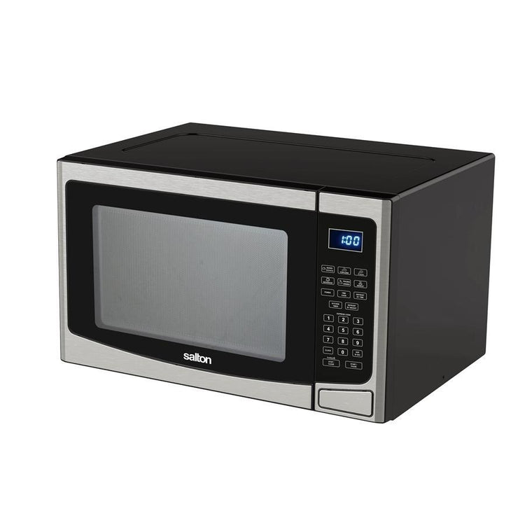 Salton 30PX98 Four à Micro-Ondes 1,2 pi cube Acier Inoxydable - Simple Boutique